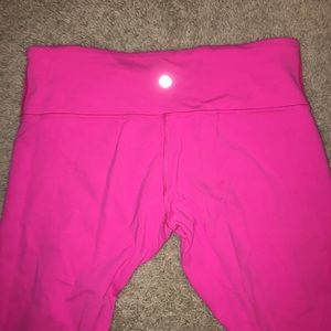 Pink reversible lululemon leggings
